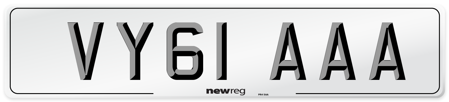 VY61 AAA Number Plate from New Reg